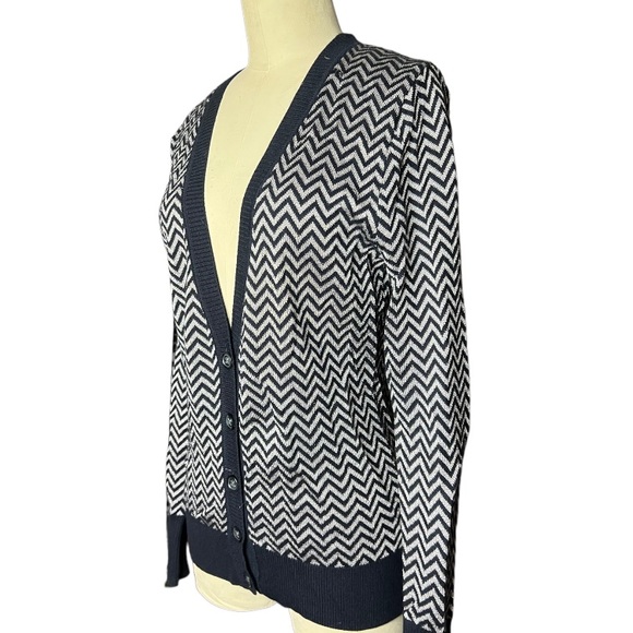 Banana Republic Metallic Zigzag Cardigan size S - Picture 7 of 15